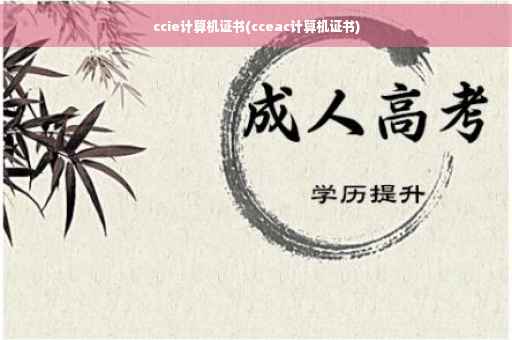 ccie计算机证书(cceac计算机证书)