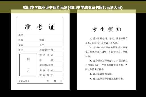 蜀山中学毕业证书图片高清(蜀山中学毕业证书图片高清大图)