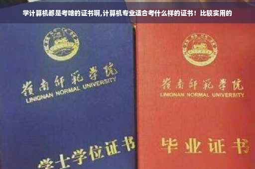 学计算机都是考啥的证书啊,计算机专业适合考什么样的证书！比较实用的