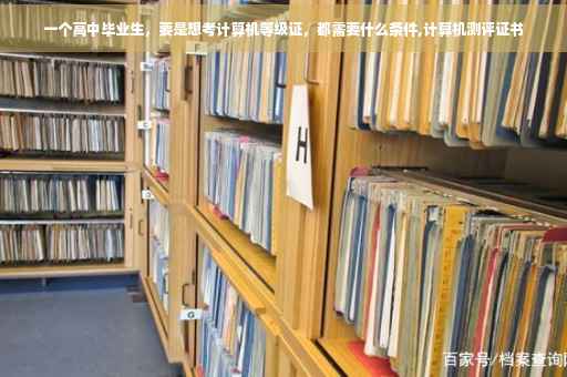 一个高中毕业生，要是想考计算机等级证，都需要什么条件,计算机测评证书