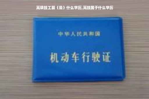 高级技工算（是）什么学历,高技属于什么学历