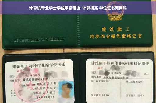 计算机专业学士学位申请理由-计算机系 学位证书有用吗