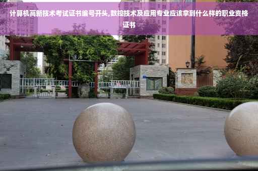 计算机高新技术考试证书编号开头,数控技术及应用专业应该拿到什么样的职业资格证书