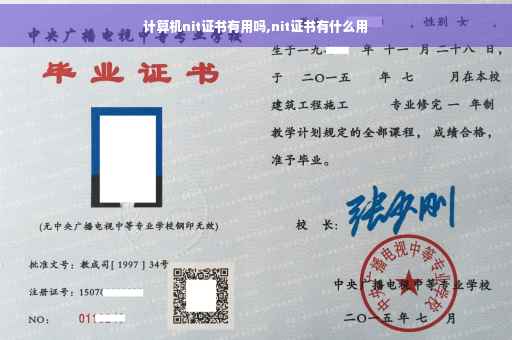 计算机nit证书有用吗,nit证书有什么用