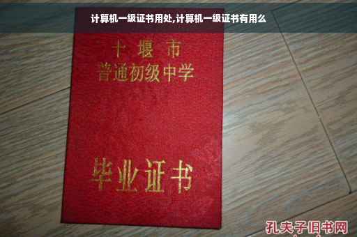 计算机一级证书用处,计算机一级证书有用么
