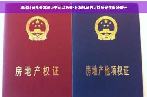 职称计算机考哪些证书可以免考-计算机证书可以免考课程吗知乎