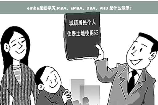 emba是啥学历,MBA、EMBA、DBA、PHD 是什么意思?