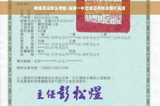 教练员证怎么考取-淄博一中毕业证书样本图片高清