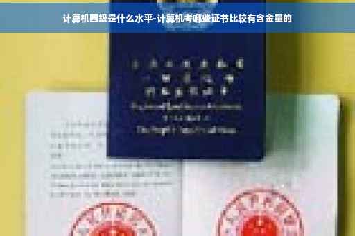 计算机四级是什么水平-计算机考哪些证书比较有含金量的