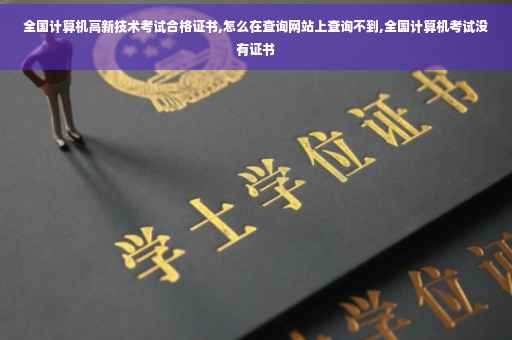 全国计算机高新技术考试合格证书,怎么在查询网站上查询不到,全国计算机考试没有证书