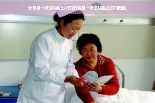 计算机一级证书线上打印(计算机一级证书线上打印流程)