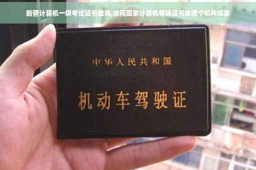 新疆计算机一级考试证书查询,求问国家计算机等级证书由哪个机构颁发