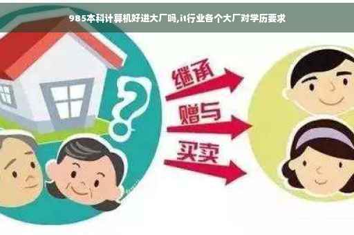 985本科计算机好进大厂吗,it行业各个大厂对学历要求
