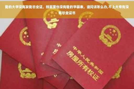 我的大学没有发我毕业证，档案里也没有我的学籍表，请问该怎么办,不上大专有没有毕业证书