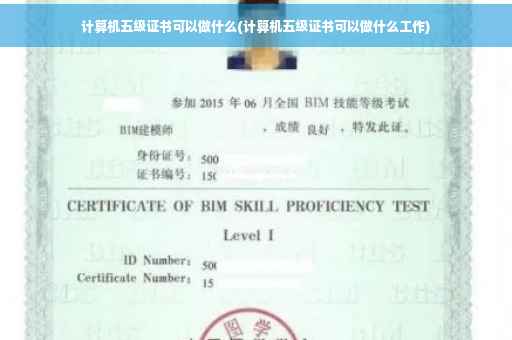 计算机五级证书可以做什么(计算机五级证书可以做什么工作)