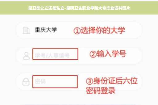 昆卫是公立还是私立-昆明卫生职业学院大专毕业证书图片