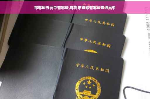 邯郸国办高中有哪些,邯郸市里都有哪些普通高中