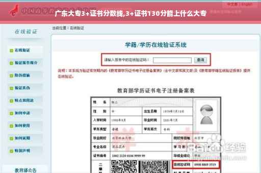 广东大专3+证书分数线,3+证书130分能上什么大专