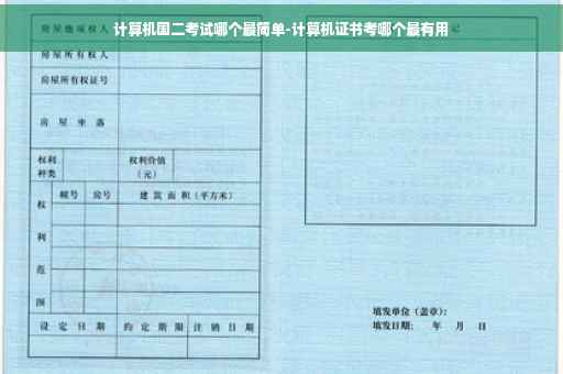 计算机国二考试哪个最简单-计算机证书考哪个最有用