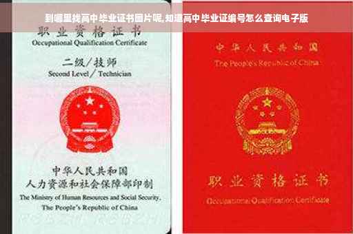 到哪里找高中毕业证书图片呢,知道高中毕业证编号怎么查询电子版