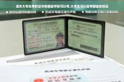 适合大专生考的证书有哪些学校可以考,大专生可以报考那些资格证