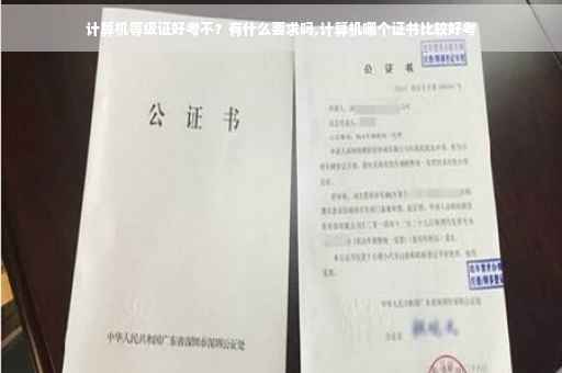 计算机等级证好考不？有什么要求吗,计算机哪个证书比较好考