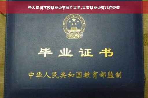 各大专科学校毕业证书图片大全,大专毕业证有几种类型