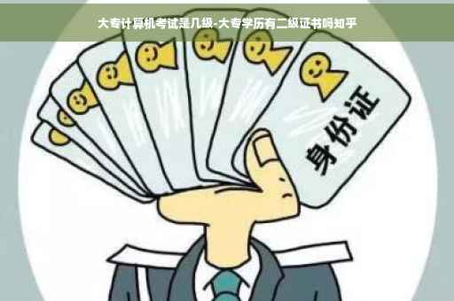 大专计算机考试是几级-大专学历有二级证书吗知乎