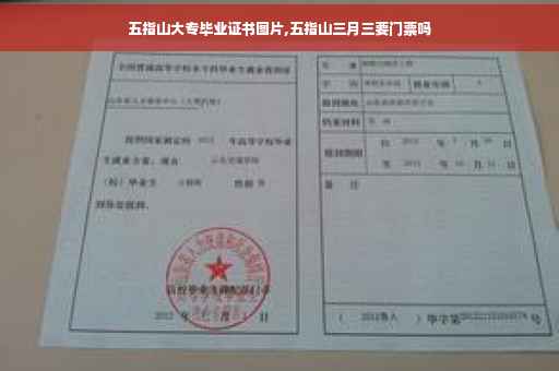 五指山大专毕业证书图片,五指山三月三要门票吗