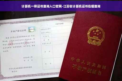 计算机一级证书查询入口官网-江苏省计算机证书在哪查询