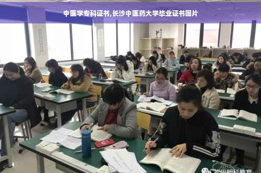 中医学专科证书,长沙中医药大学毕业证书图片