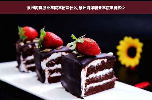 泉州海洋职业学院学历是什么,泉州海洋职业学院学费多少