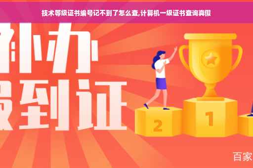 技术等级证书编号记不到了怎么查,计算机一级证书查询真假