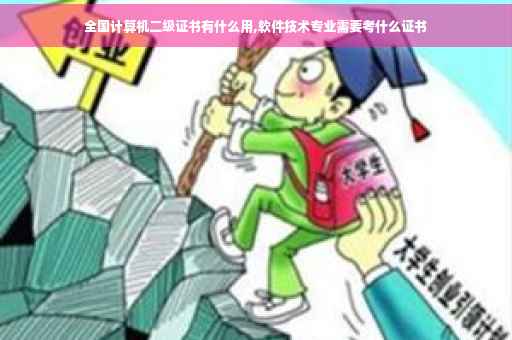 全国计算机二级证书有什么用,软件技术专业需要考什么证书