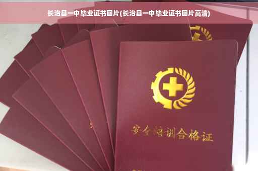 长治县一中毕业证书图片(长治县一中毕业证书图片高清)