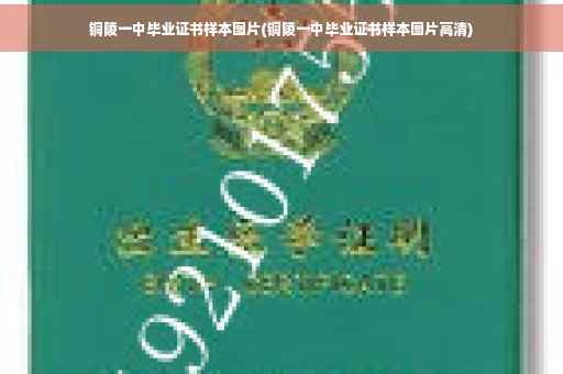 铜陵一中毕业证书样本图片(铜陵一中毕业证书样本图片高清) 铜陵一中毕业证书样本图片(铜陵一中毕业证书样本图片高清)