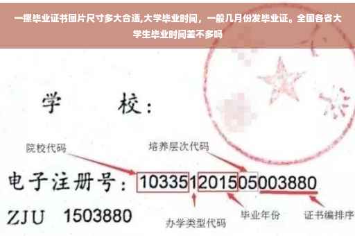 一摞毕业证书图片尺寸多大合适,大学毕业时间，一般几月份发毕业证。全国各省大学生毕业时间差不多吗