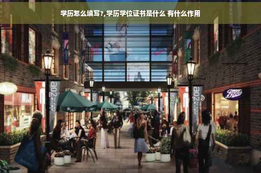 学历怎么填写?,学历学位证书是什么 有什么作用