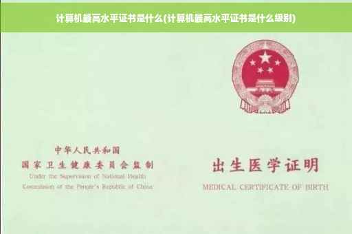 计算机最高水平证书是什么(计算机最高水平证书是什么级别) 计算机最高水平证书是什么(计算机最高水平证书是什么级别)