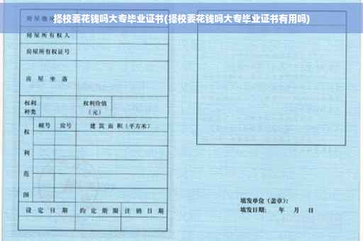 择校要花钱吗大专毕业证书(择校要花钱吗大专毕业证书有用吗)