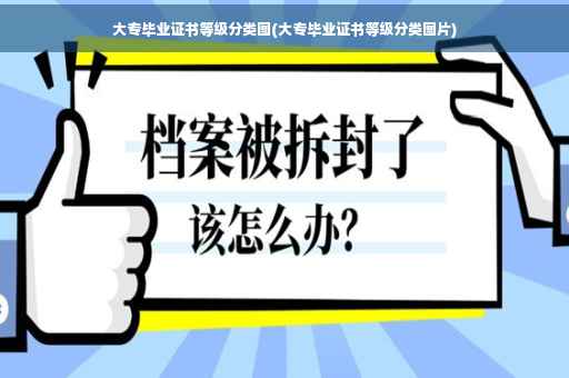 大专毕业证书等级分类图(大专毕业证书等级分类图片)