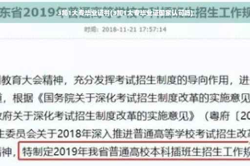 3加1大专毕业证书(3加1大专毕业证国家认可吗)