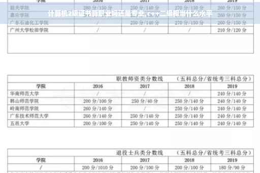 计算机2级证书算职业吗还是专业,c++二级相当什么水平