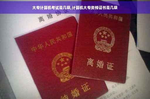 大专计算机考试是几级,计算机大专资格证书是几级