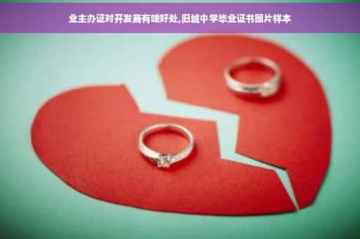 业主办证对开发商有啥好处,旧城中学毕业证书图片样本