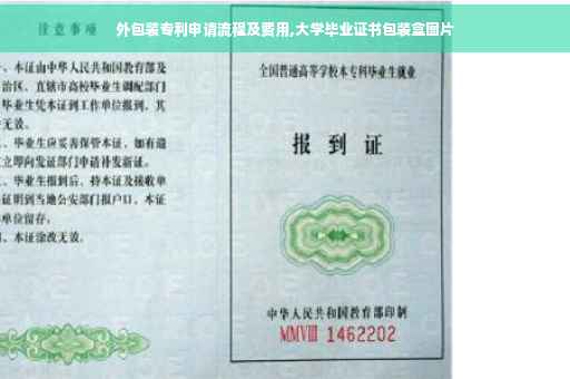外包装专利申请流程及费用,大学毕业证书包装盒图片