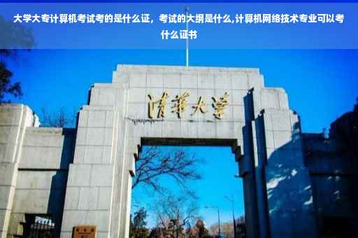 大学大专计算机考试考的是什么证，考试的大纲是什么,计算机网络技术专业可以考什么证书