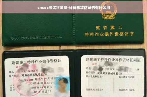 cnsec考试含金量-计算机攻防证书有什么用