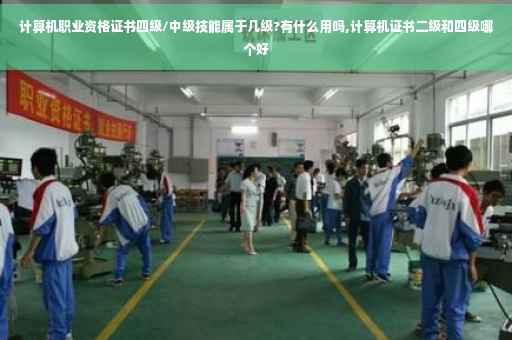 计算机职业资格证书四级/中级技能属于几级?有什么用吗,计算机证书二级和四级哪个好