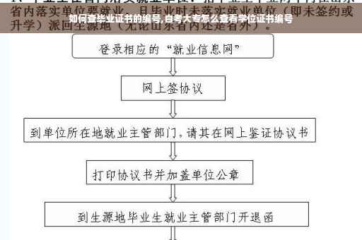 如何查毕业证书的编号,自考大专怎么查看学位证书编号
